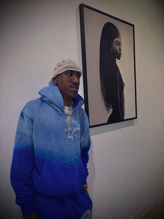 Blue Multi-Butterfly Sweatsuit