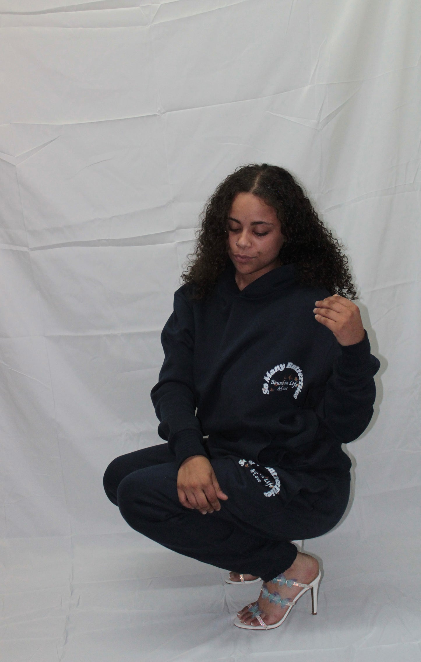 (Navy Blue Monarch) So Many Butterflies SweatSuit