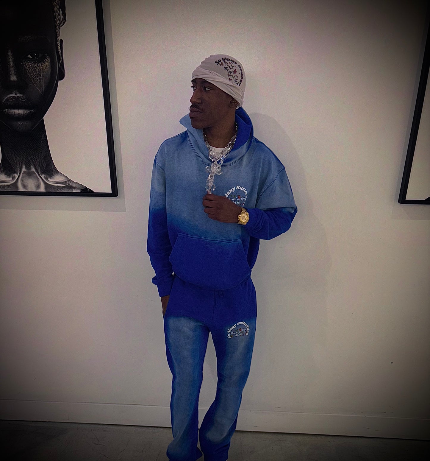 (Blue Multi-Butterfly) So Many Butterflies SweatSuit