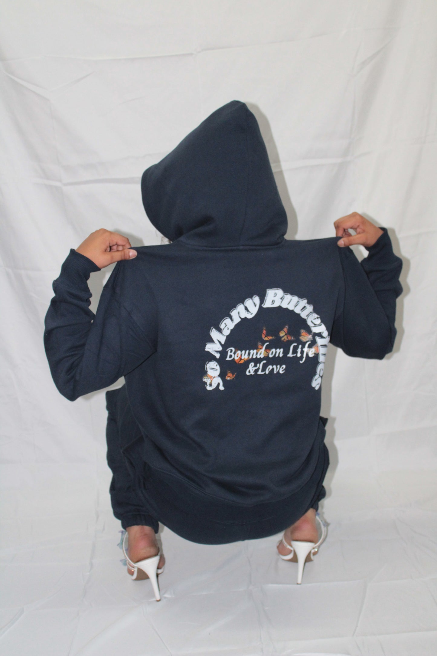 (Navy Blue Monarch) So Many Butterflies SweatSuit