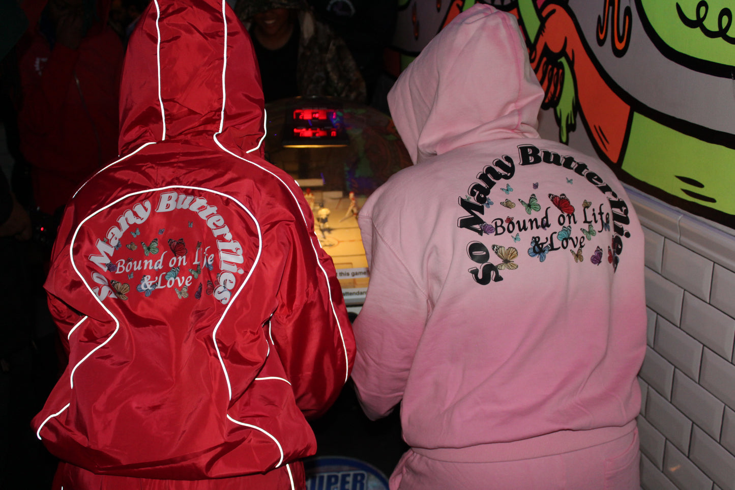 (Pink Multi-Butterfly) So Many Butterflies SweatSuit