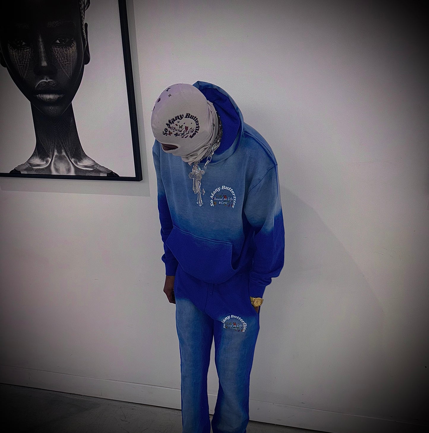 (Blue Multi-Butterfly) So Many Butterflies SweatSuit
