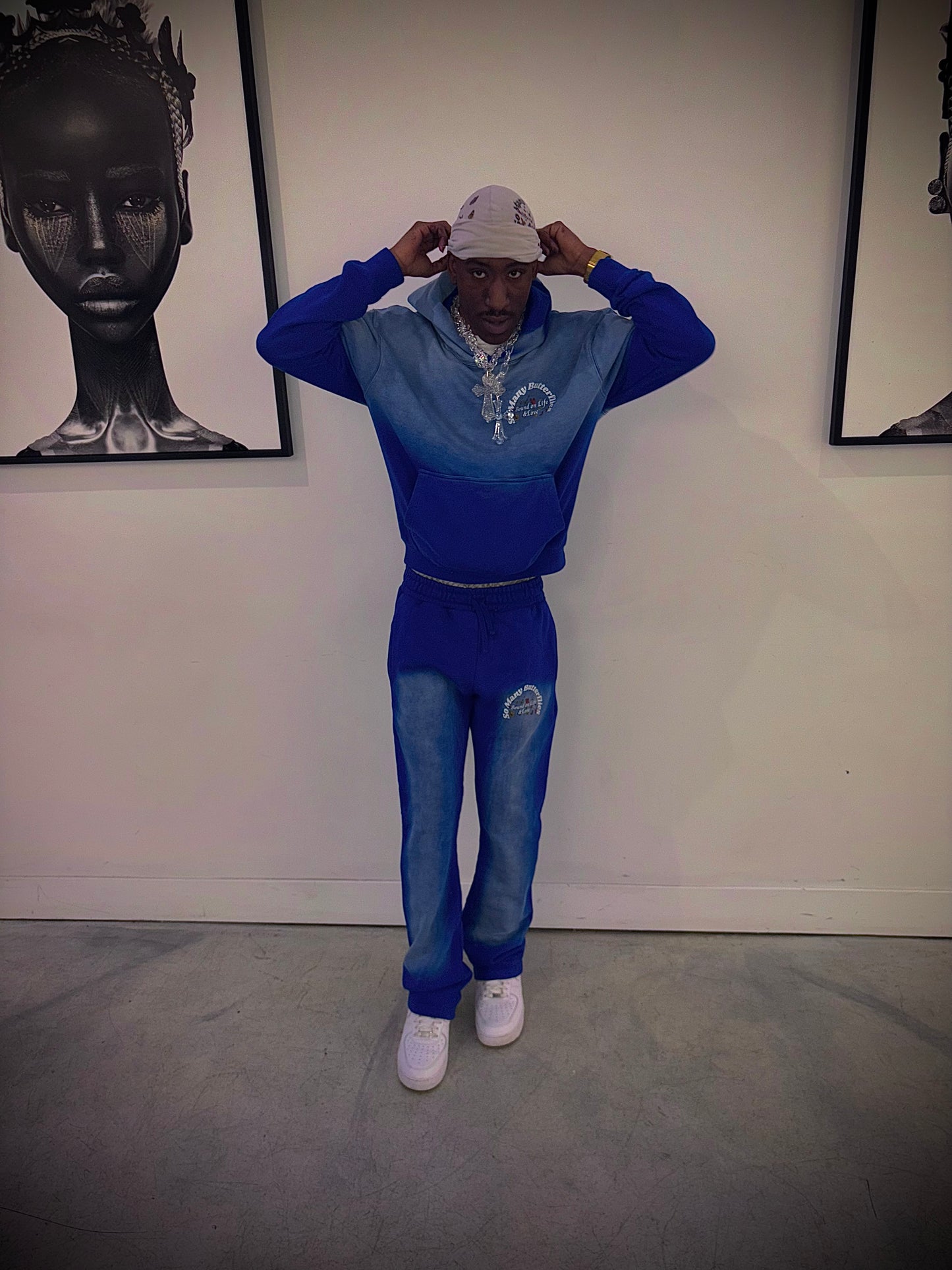(Blue Multi-Butterfly) So Many Butterflies SweatSuit